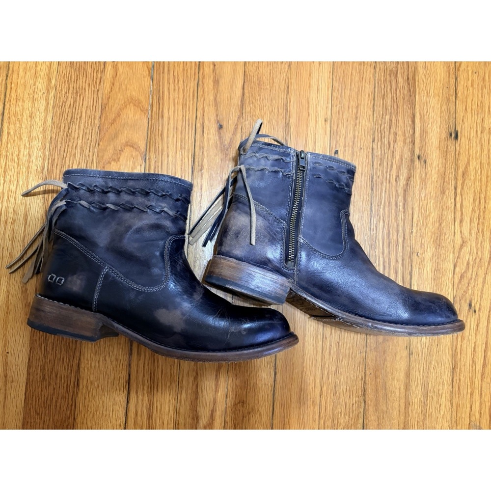 Bed Stu Craven Fringe Western Leather Bootie Women's Size 9